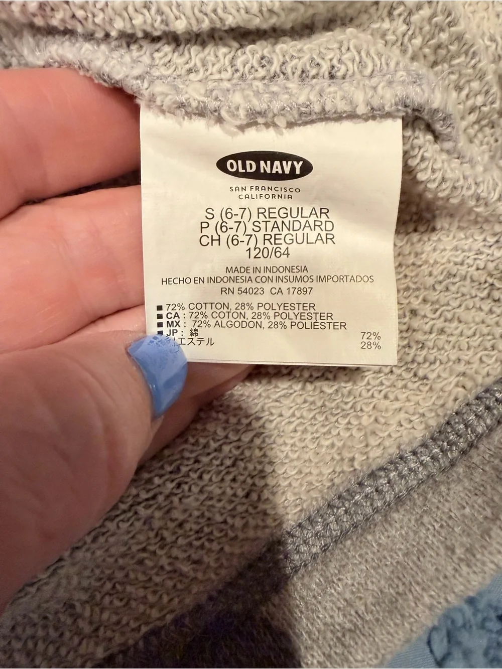 Old Navy Hooded Sweatshirt Dress Bundle Gray Polka Dot Size 6-7/Small